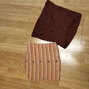 Lot of 2 AEO tube tops X-S